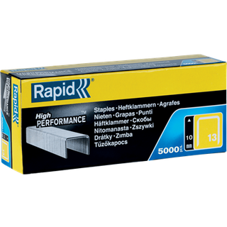 Rapid 13/10 10mm Galvanised Staples (Box 5000)