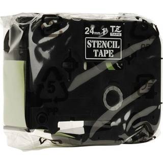 Brother labeltape STe-151 24mm sort