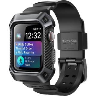 Supcase Unicorn Beetle Pro Apple Watch 4 / 5 / 6 / 7 / 8 / 9 / SE (44 / 45mm) Case m. Indbygget Rem - Sort