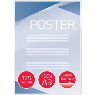 GBC Lamineringslomme 125my, A3, 100 stk