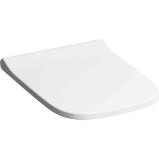 Geberit Smyle Square toiletsæde smalt design: Soft close=Nej, Quick-Release-hængsel=Nej, Beslag=Oppefra, Hvid / Blank