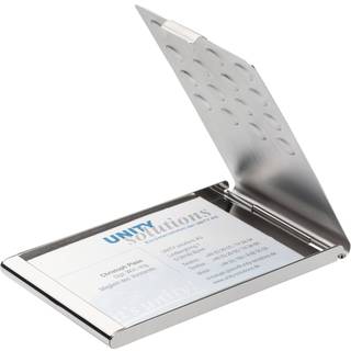 Durable visitkort box til 20 kort chrome