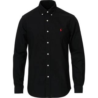 Polo Ralph Laurentil mænd. 710772290001 Oxford Custom Fit skjorte sort (M), Casual, Bomuld, Lange ærmer