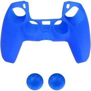 Silikongreb og 2 x Silikonhætte til PS5-controller, Blå