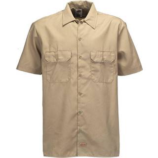 Dickies Men's Work Shirt Shortsleeve Rec Khaki, XL