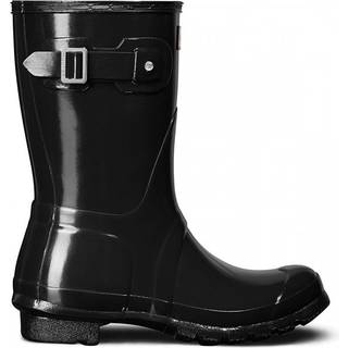 Hunter Boots Women's Original Short Gloss Gummistøvler Damer størrelse 43 farve sort