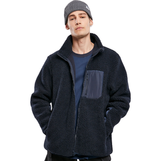 Urban Classics Sherpa Jakke Midnight Navy
