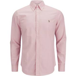 Polo Ralph Laurentil mænd. 710549084008 Slim Fit Oxford-skjorte pink (XXL), Casual, Bomuld, Lange ærmer