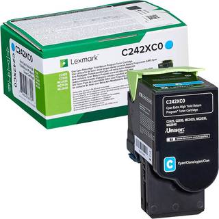 Lexmark C242XC0 / Extra High Capacity - Cyan - Lasertoner Cyan