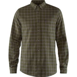 Fjällräven Övik Flannel Shirt Skjorte Herrer størrelse S farve sort/grå