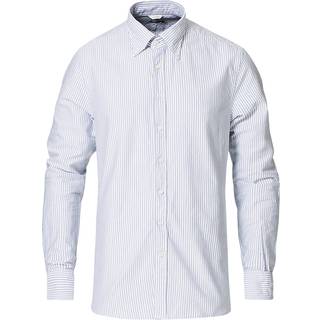 Stenströms Slimline Casual Oxford Shirt Striped Blue | Herre |Herreskjorter | Størrelse: XXL | Blå | Striped