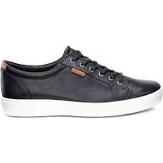 ECCO Soft 7 M - Sneakers i læder til herrer - Sort - Size: 47 (UK 12-12.5)