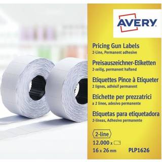 Avery Labels 26x16 G2 White 10-rulle