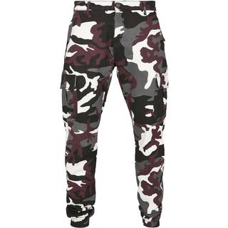 Urban Classics Camo Cargo Joggingbukser 2.0 Wine Camo 30 - W30