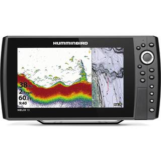 Plotter Humminbird HELIX 10 CHIRP Mega SI+ GPS G4N, 10.1″ + ekkolodstransducer (CHIRP, DownScan, SideScan, Live)