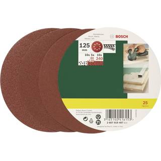 Bosch Slibebladadesæt Excent 125mm Ass 25 Stk Pl - 2607019497