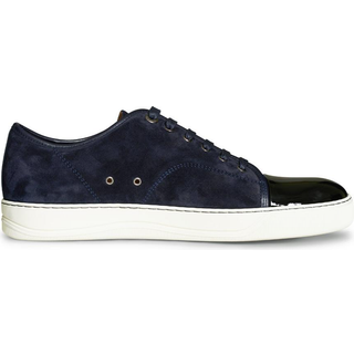 Lanvin DBB1 Patent Cap Toe Sneaker Navy