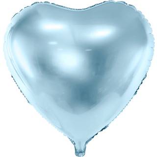 Lyseblå hjerte 18" folieballon
