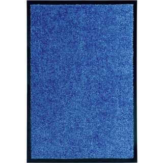 Vaskbar Dørmåtte - Blå / 40 x 60 cm