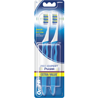 Oral-B Batteri Tandbørster 2 stk. Pulsar Medium