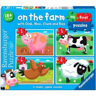 Ravensburger My First Puzzles On the Farm Puslespil 4-i-1