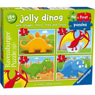 Ravensburger My First Puzzle: Jolly Dinos (2: 3: 4 & 5 Stykke) Jigsaw Puzzle For Kids - Hvert stykke er unikke stykker passer perfekt sammen samm