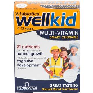 Vitabiotics - Wellkid Tyggetabletter 30 stk