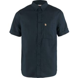Fjällräven - Övik Travel Shirt SS M Navy Herre L Ribejagtogfikseri.dk