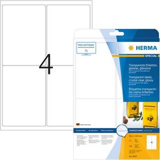 Herma etiket film 99,1x139 transp klar (100)