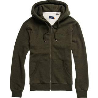 Superdry Klassisk Orange Label hættetrøje med lynlås