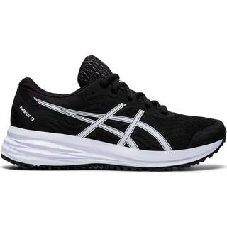 ASICS Patriot 12 GS Neutral Running Shoe Kids - Black, White, Size 1 - black