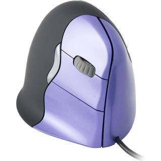 Evoluent Standard Right - Ergonomisk mus - Optisk - 3 knapper - Sort