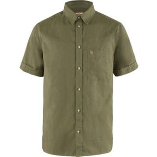 Fjällräven Övik Travel Shirt S/S Skjorte Herrer størrelse XXL farve olivengrøn