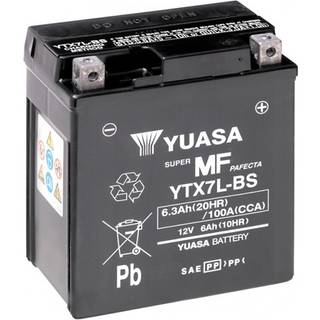 Yuasa YTX7L-BS 12V AGM Batteri til Motorcykel