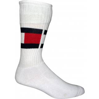 Tommy Hilfiger Flag Sock - White - Str 39/42
