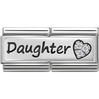 Nomination Silver Daughter Double Plate Charm