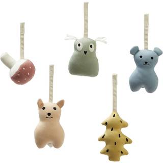 Kids Concept EDVIN Aktivitetstæppefigurer Skov, Multi