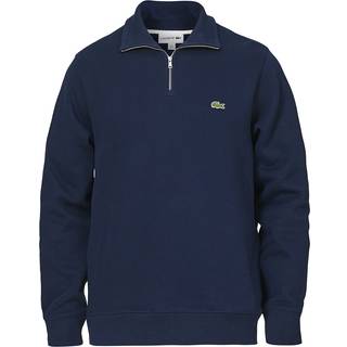 Lacoste Rib Interlock Half Zip Navy