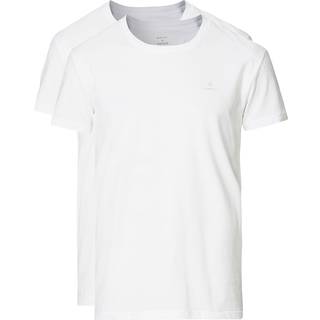 Gant 2-pak Basic Crew Neck T-Shirt - White - Large