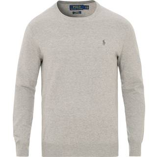 Ralph Lauren Slim pima bomulds strik - Grå - Str. XXL - Modish.dk