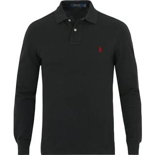 Polo Ralph Lauren Slim Fit Long Sleeve Polo Polo Black