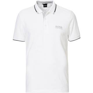 BOSS Green Herren Polo-Shirt weiß - weiß