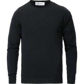 John Smedley Herren Pullover schwarz unifarben