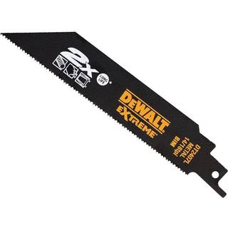 Dewalt Extreme® 2x Long Life Reciprocating Saw Blade - Metal 152mm (6") 14/18TPI Metal 5 Pack