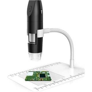 50X-1000X WiFi Digitalt Mikroskop med Stativ - Hvid
