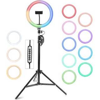4smarts LoomiPod RGB Ring Lys med Stander - Sort