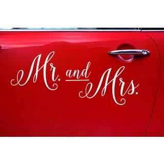 Mr & Mrs klistermærker