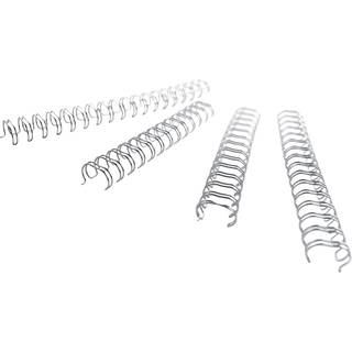 Wire ryg GBC 3:1 NO4 6mm A4 sølv 34 ringe 100stk. RG810497
