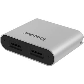 Kingston USB-C 3.2 Workflow microSD kortlæser - Sølv