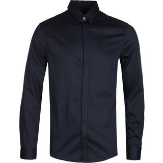 Armani Exchange Slim Fit Long Sleeved Shirt Navy